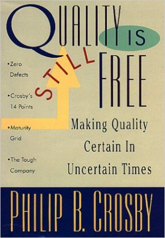 Crosby, Philip B. Quality Is Still Free. New York: McGraw Hill, 1996