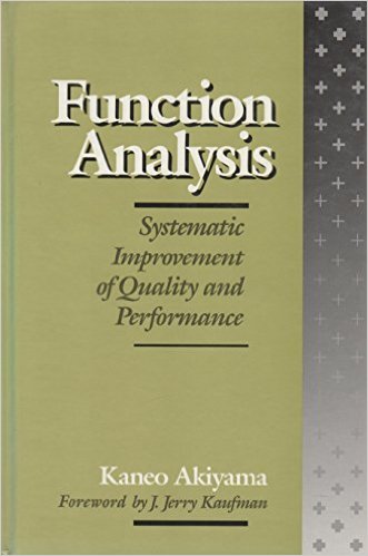 Akiyama, K. Function Analysis. Cambridge, MA: Productivity Press, Inc., 1991