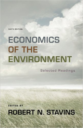 Stavins, Robert N. Economics of the Environment, 6th ed. New York: W.W. Norton & Company, 2012