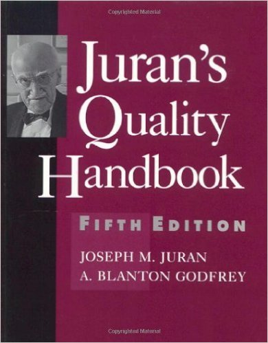 Juran, Joseph M. and A. Blanton Godfrey. Juran’s Quality Handbook, 5th ed. New York: McGraw-Hill, 1999.